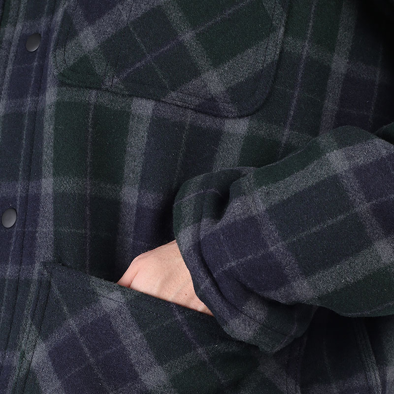 мужская куртка Carhartt WIP Blaine Jacket  (I029478-bl check grove)  - цена, описание, фото 5